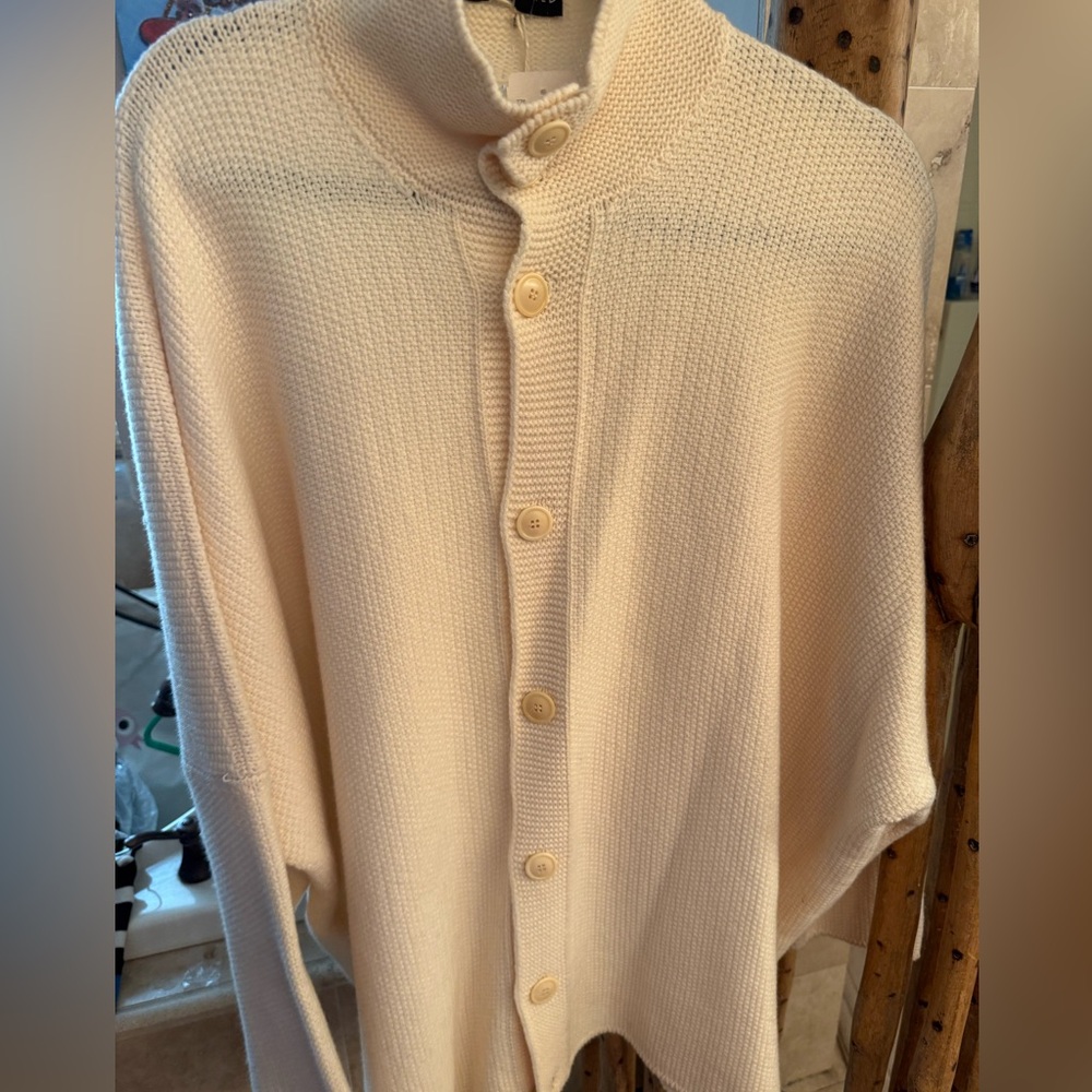 Shirin Guild Cream Button-Up Cardigan